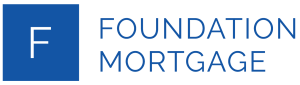 A black and white logo for the foundational mortgage company.